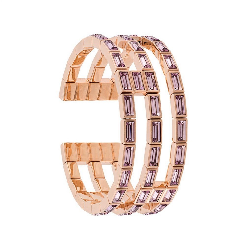 Atelier Swarovski Fluid cuff bracelet.